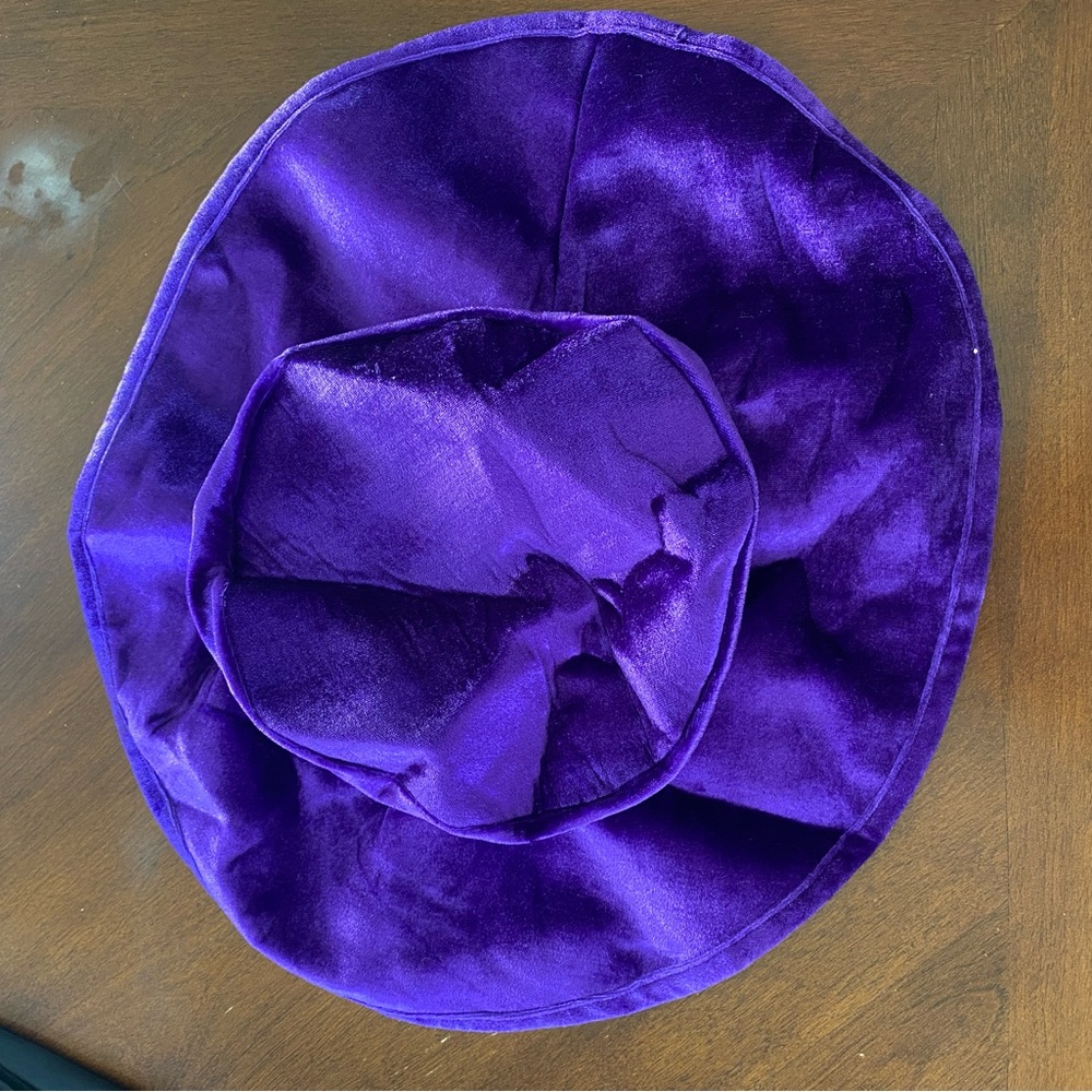 Floppy Vibrant Purple Velvet Pimp Hat